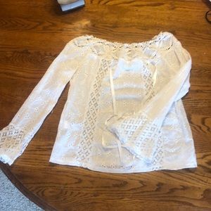 Sheer peasant top